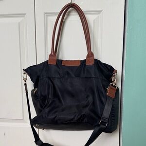 Sarah Wells Black and Brown Bag/Diaper Bag